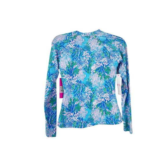 Lilly Pulitzer Women's Standard Nayte Rashguard Top Multicolor Size 4 NWT - Picture 12 of 13